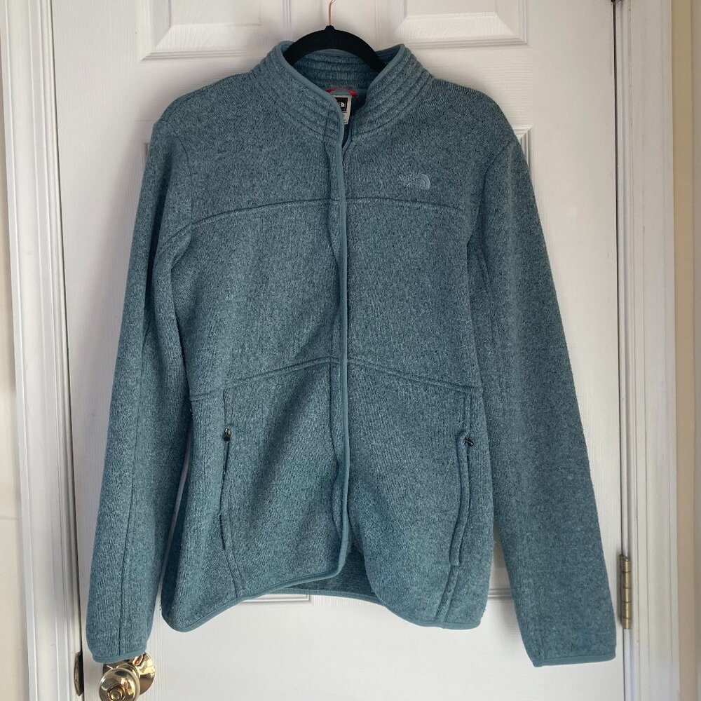 The North Face Fleece Jacket, size XL, teal